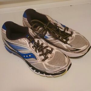 Saucony Men's Gray and Blue Running Shoes